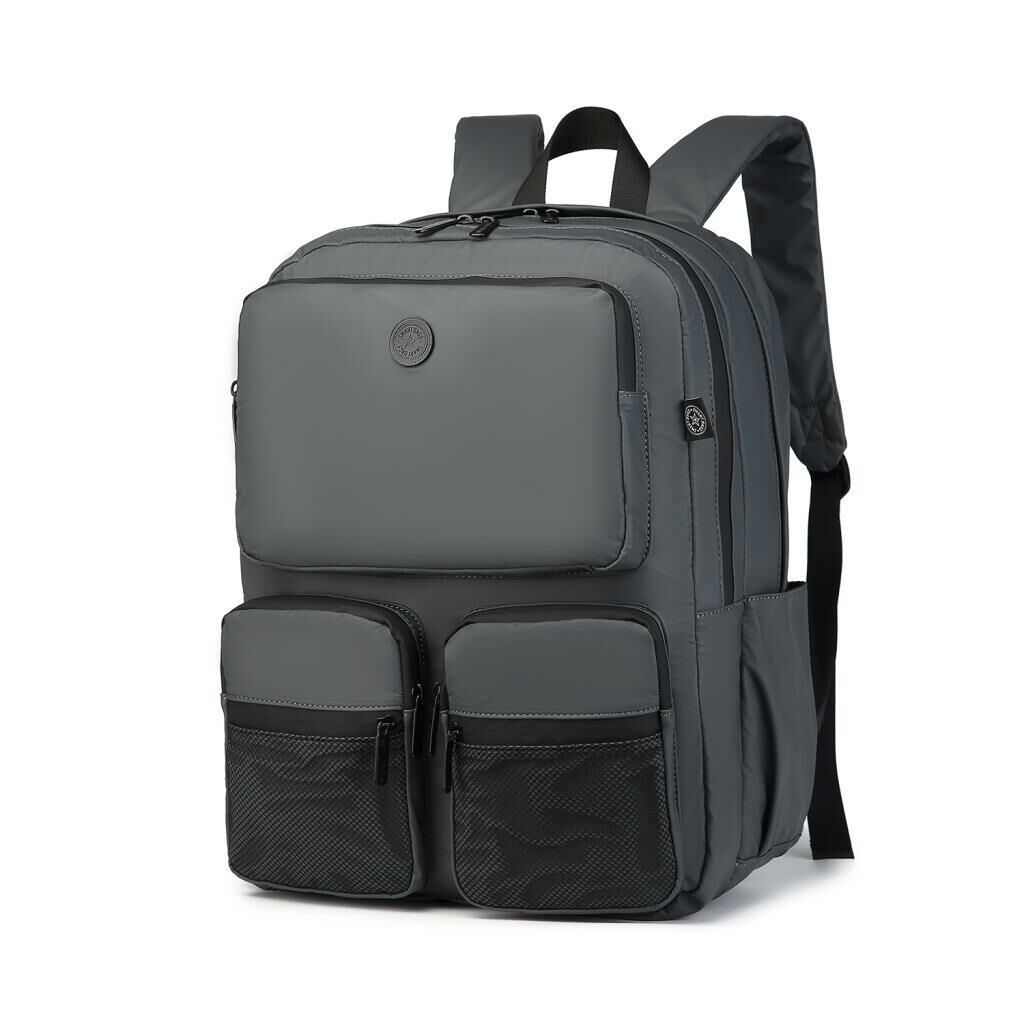 Gumi Kumaş Smart Bags Uniseks Büyük Boy Sırt Çantası 8761 Gri