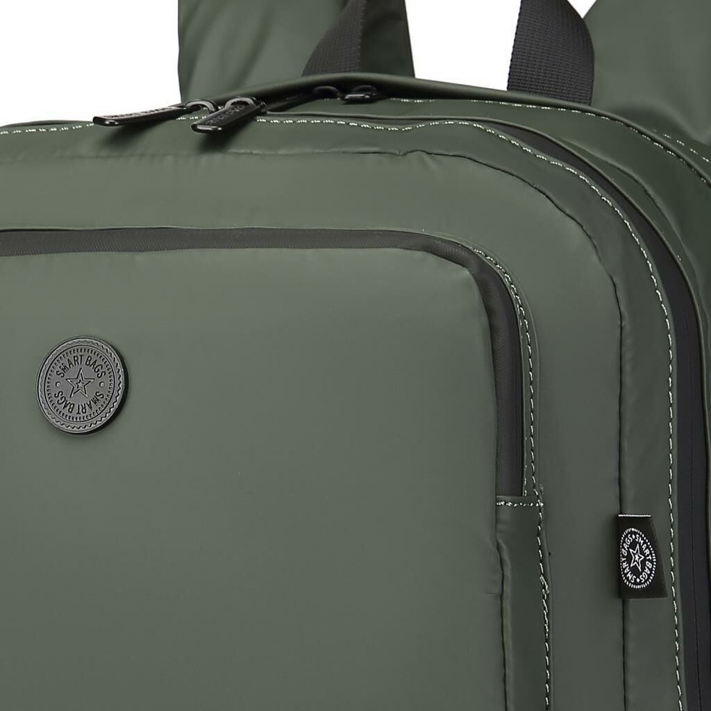 Gumi Kumaş Smart Bags Uniseks Büyük Boy Sırt Çantası 8761 29 Koyu Yeşil