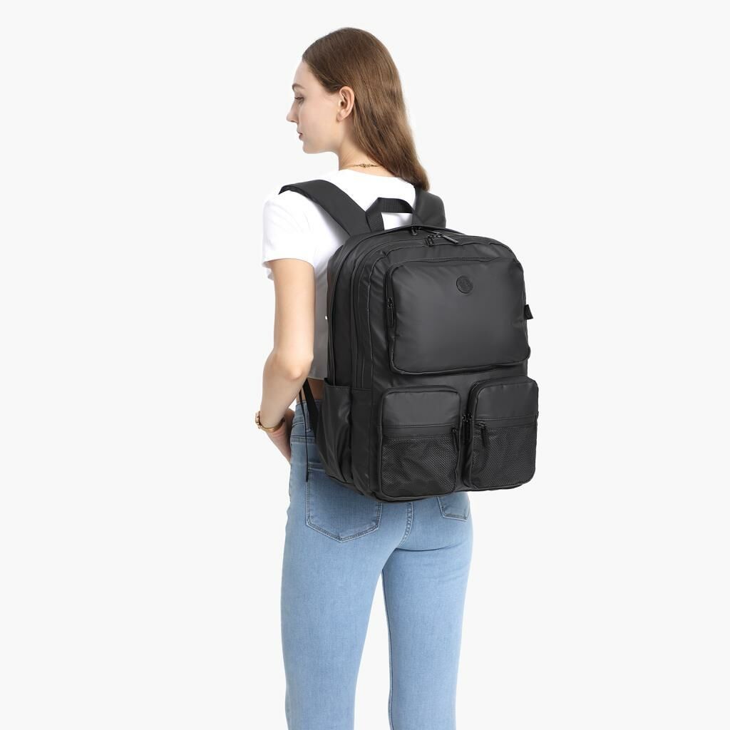 Gumi Kumaş Smart Bags Uniseks Büyük Boy Sırt Çantası 8761 29 Koyu Yeşil