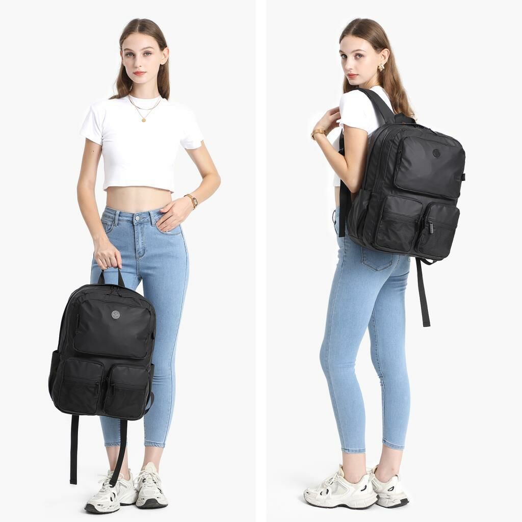 Gumi Kumaş Smart Bags Uniseks Büyük Boy Sırt Çantası 8761 29 Koyu Yeşil