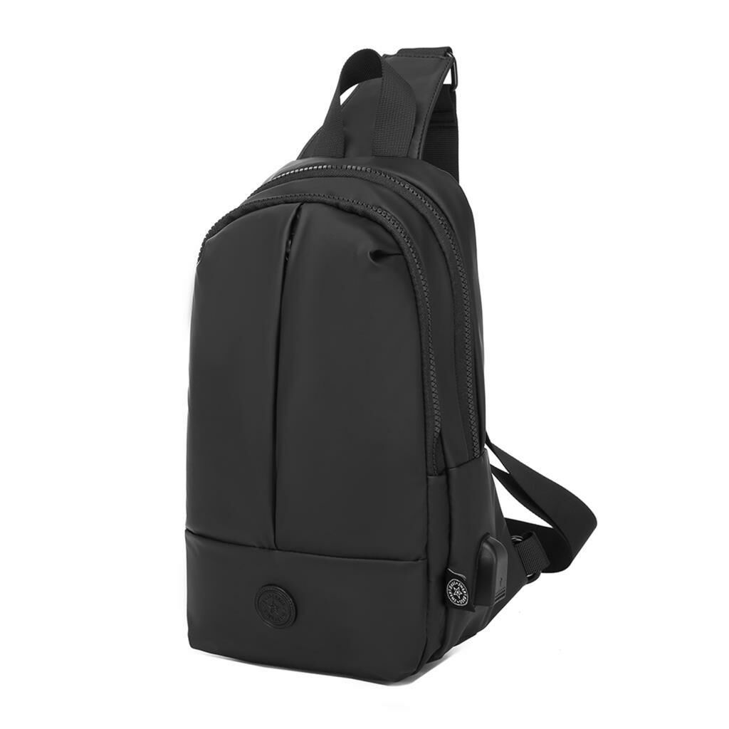 Gumi Kumaş Smart Bags Uniseks Bodybag Omuz Çantası 8655 01 Siyah
