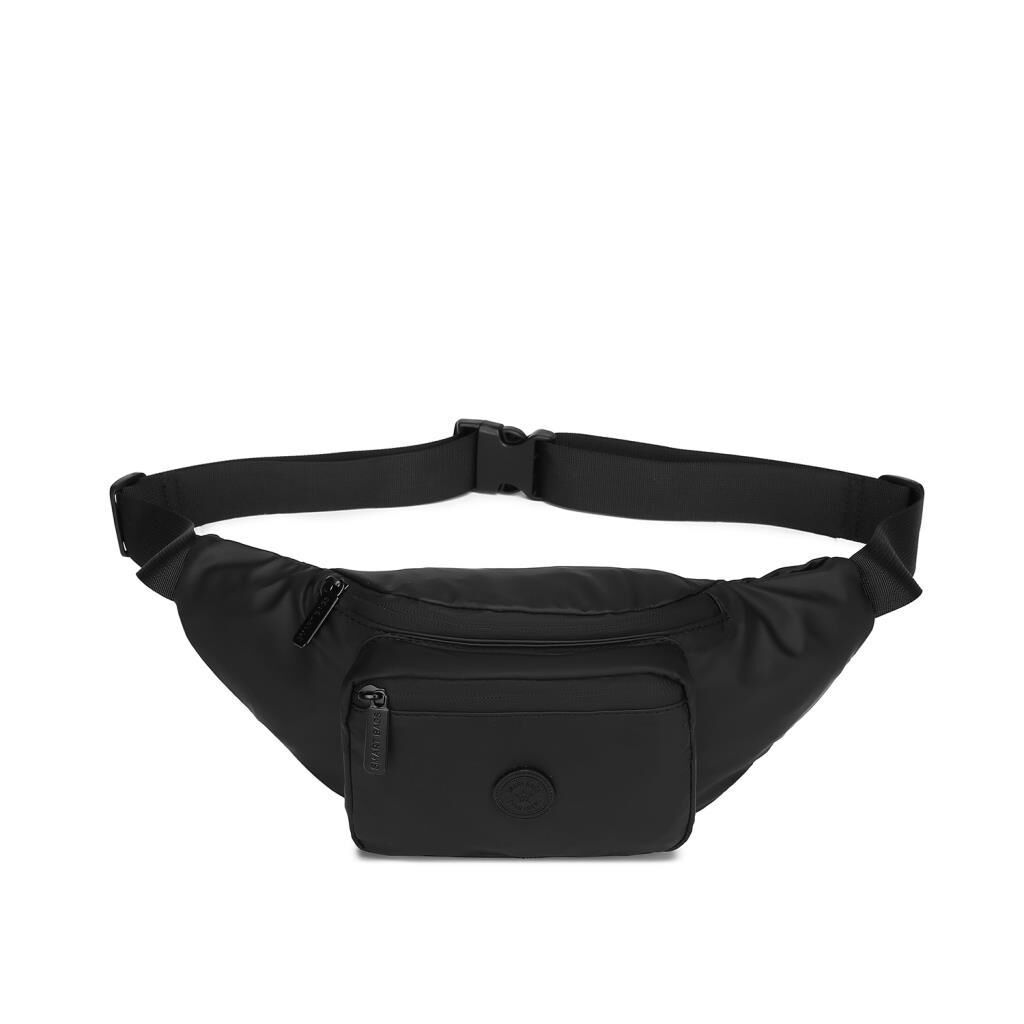 Gumi Kumaş Smart Bags Uniseks Bodybag Bel Çantası 8762 01 Siyah