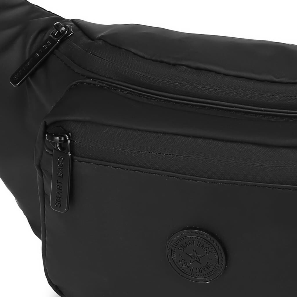Gumi Kumaş Smart Bags Uniseks Bodybag Bel Çantası 8762 01 Siyah