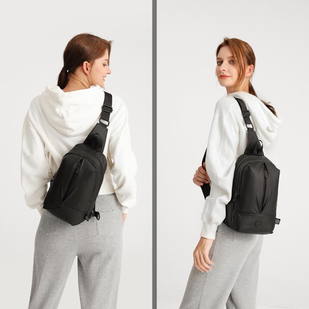 Gumi Kumaş Smart Bags Uniseks Bodybag Omuz Çantası 8655 29 Koyu Yeşil