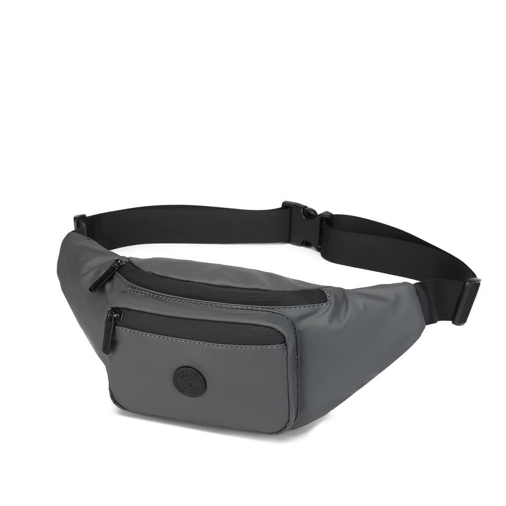 Gumi Kumaş Smart Bags Uniseks Bodybag Bel Çantası 8762 Gri