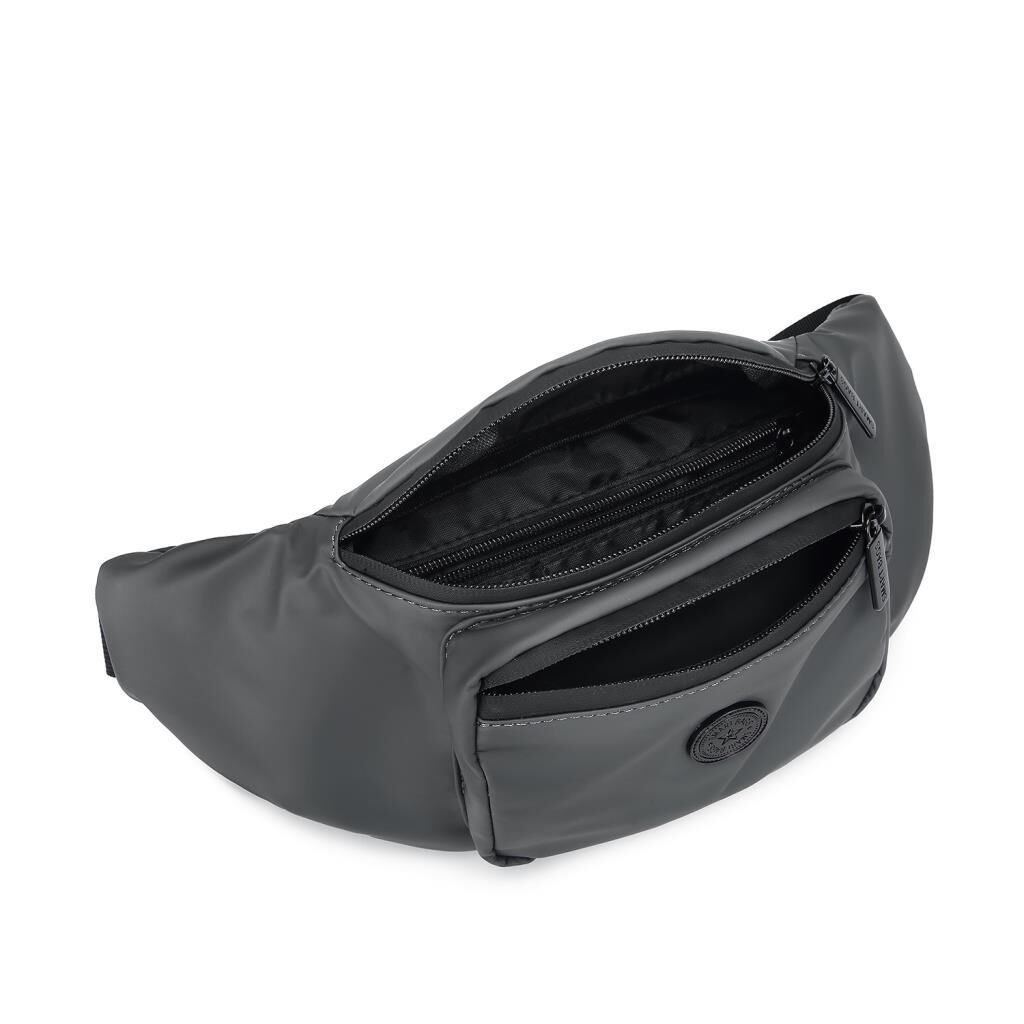 Gumi Kumaş Smart Bags Uniseks Bodybag Bel Çantası 8762 Gri