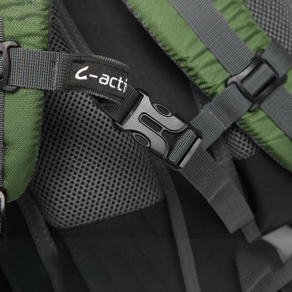 C-Active 35 Litre Kamp Seyahat Outdoor Dağcı Sırt Çantası 8690 Siyah/Gri