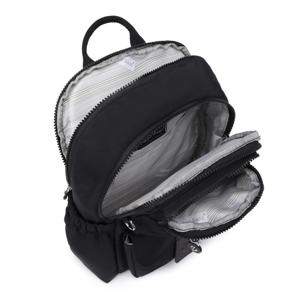 Smart Bags Kadın Sırt Çantası Küçük Boy Krinkıl Kumaş 3168 A.Yeşil