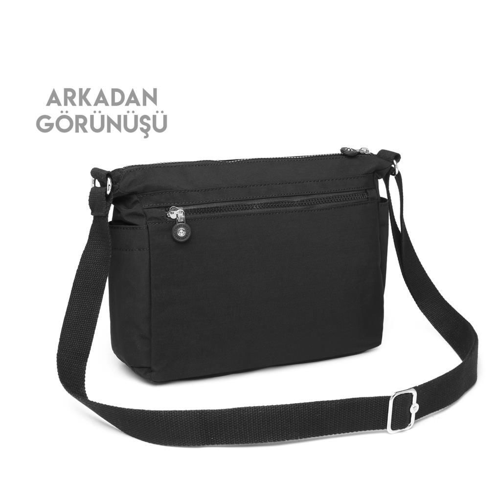 Krinkıl Kumaş Kadın Postacı Çantası Smart Bags 1238 A.Yeşil