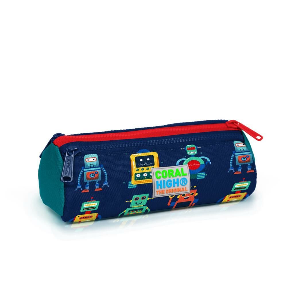 Coral High Kalem Kutusu Kalemlik Robot Desenli 22324