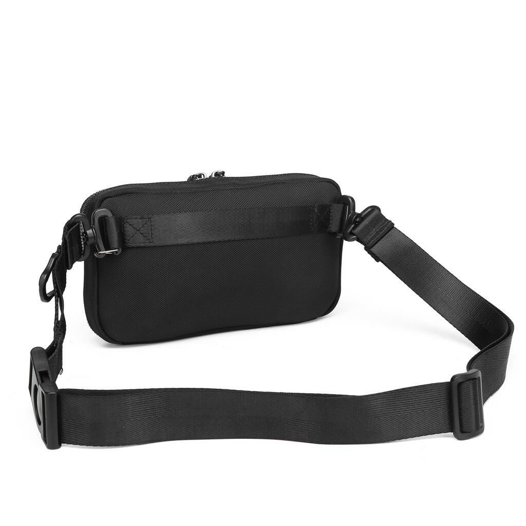 C-Active Erkek Askılı Bodybag Bel Çantası Oxford Kumaş 8738 Siyah