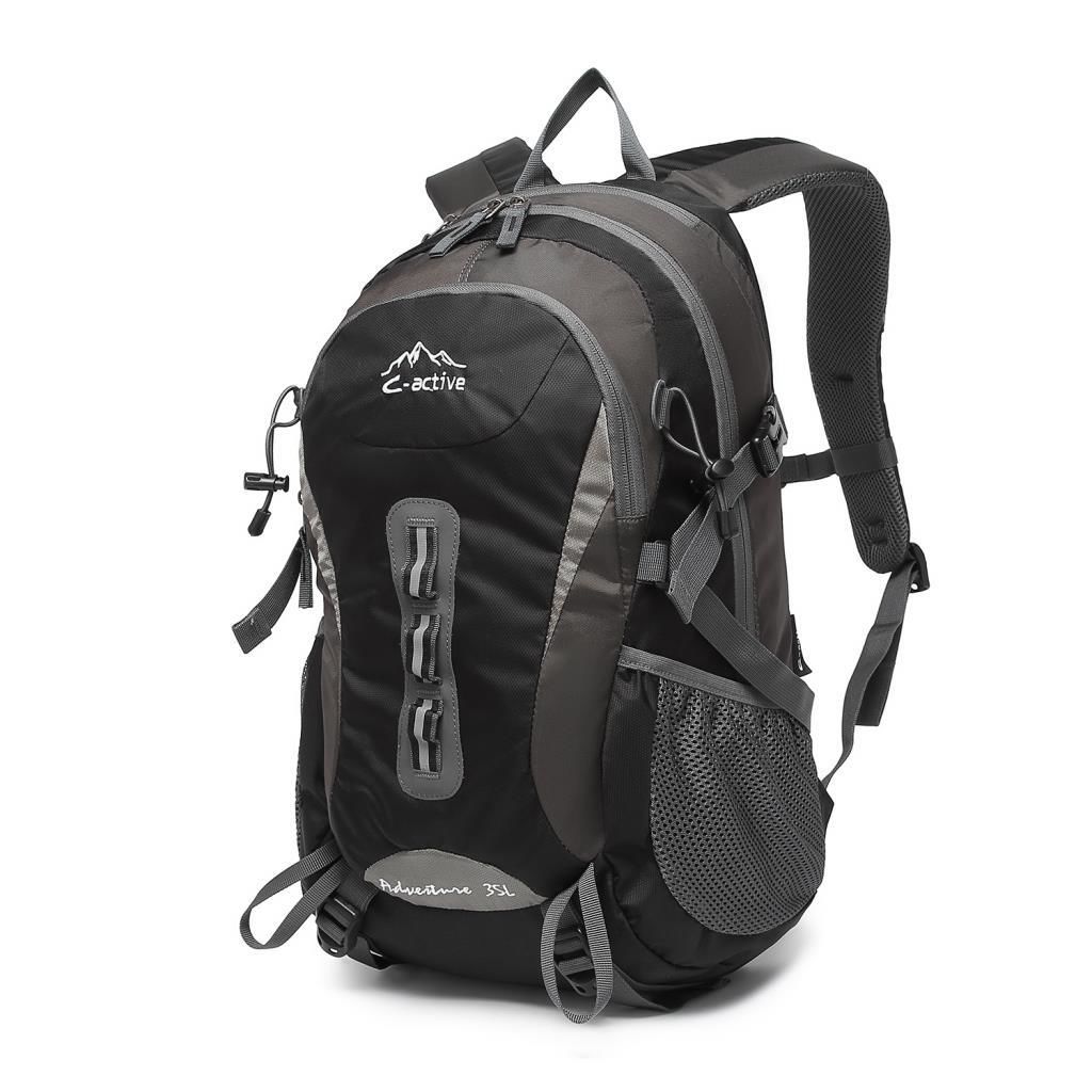 C-Active 35 Litre Kamp Seyahat Outdoor Dağcı Sırt Çantası 8692 Siyah/Gri