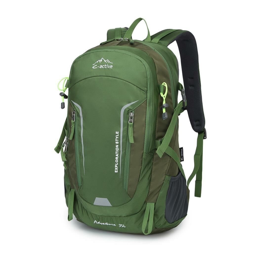 C-Active 35 Litre Kamp Seyahat Outdoor Dağcı Sırt Çantası 8693 Yeşil