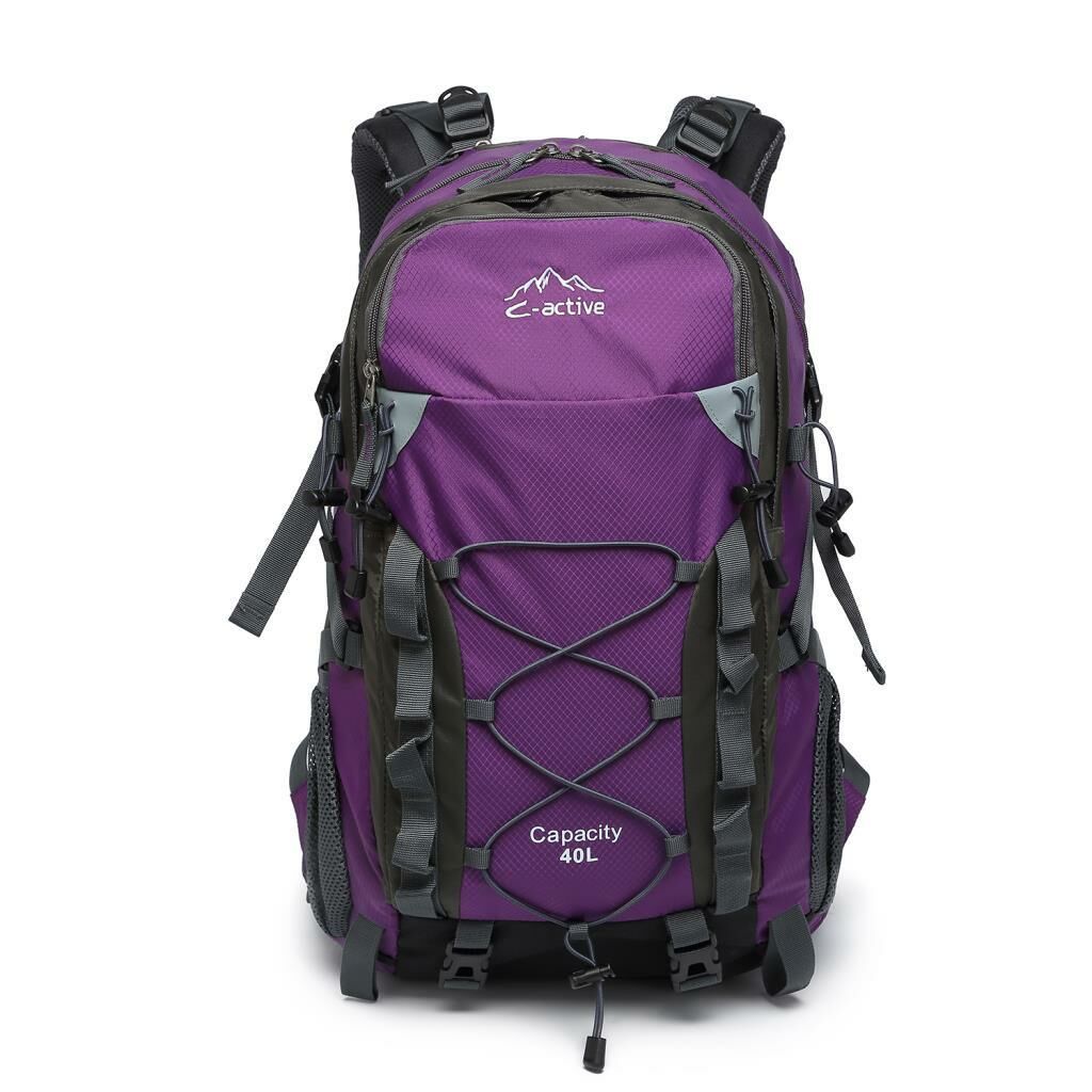 C-Active 40 Litre Kamp Seyahat Outdoor Dağcı Sırt Çantası 8694 Mor