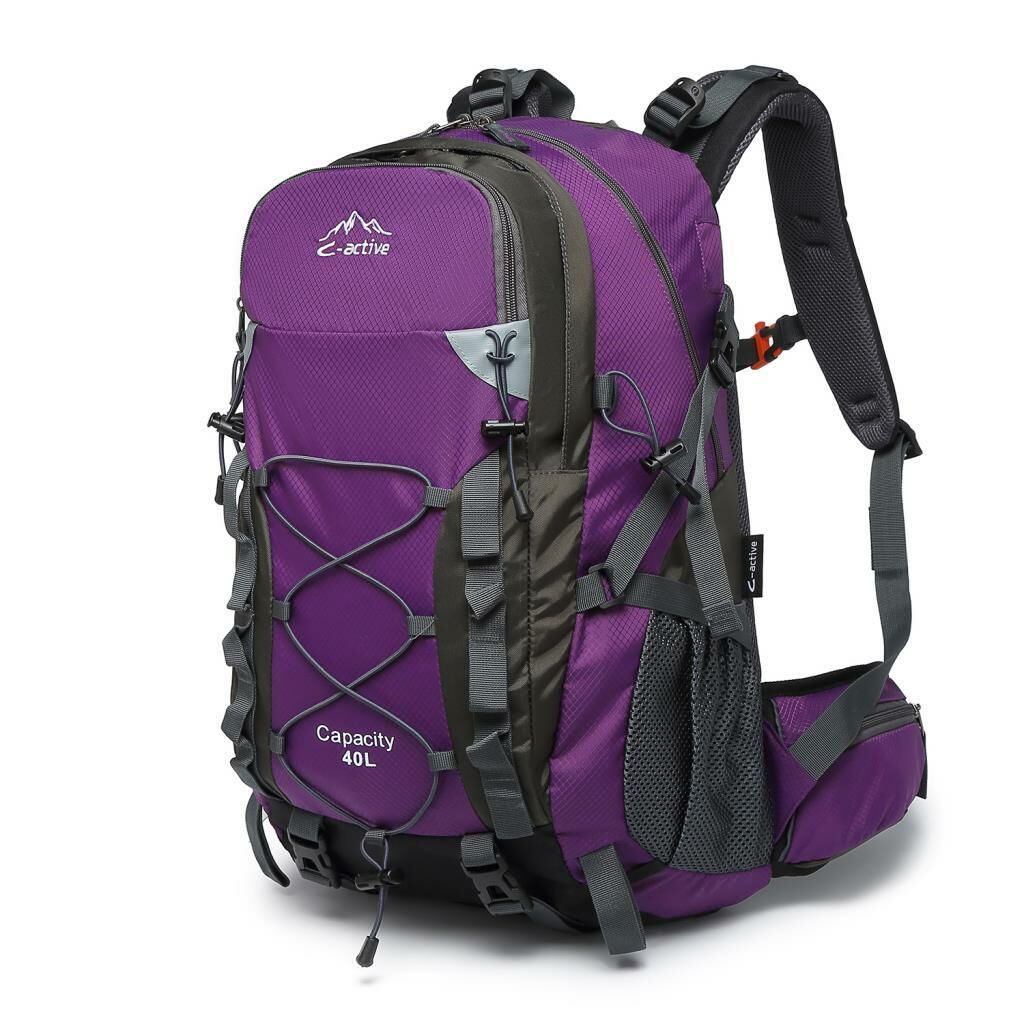 C-Active 40 Litre Kamp Seyahat Outdoor Dağcı Sırt Çantası 8694 Mor