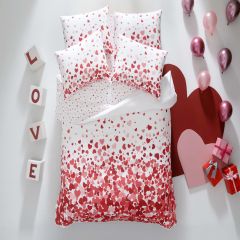 Taç Desire Ranforce Çift Kişilik Nevresim Takımı Kırmızı