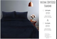 Meltem yatak örtüsü Çift Kişilik Antrasit