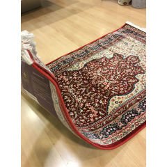 Halı Seccade Angora Halı Namazlık Infinity 8482A Bordro Ebat 65x120