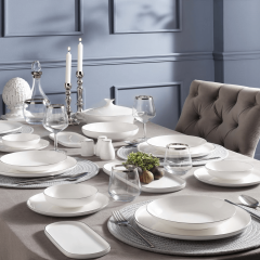 Pierrecardin Pure Silver Yemek Takımı 62 parça Platin