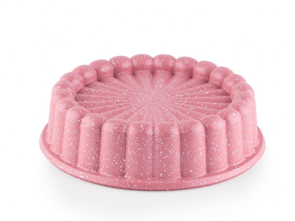 Taç Döküm Tart Kalıbı - Pembe