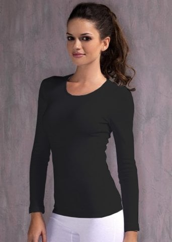 Dagi 7682 Bayan Termal Uzun Kol T-Shirt 40 Beden Siyah