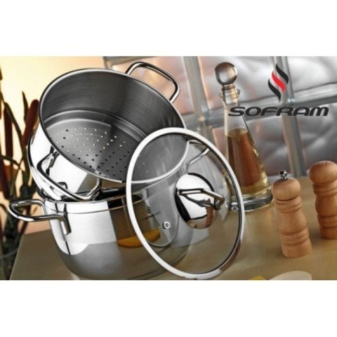 Sofram Soft Kuskus Makarna Tencere Seti 3 Parça - 24 cm