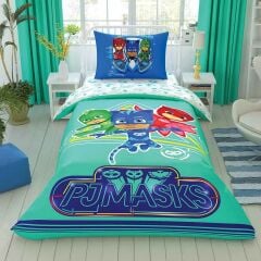 Taç  Pj Masks Move Nevresim Takımı lisanslı Tek Kişilik