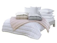 Othello Verno Tek Kişilik Yorgan Set Pudra 155 x 215 cm
