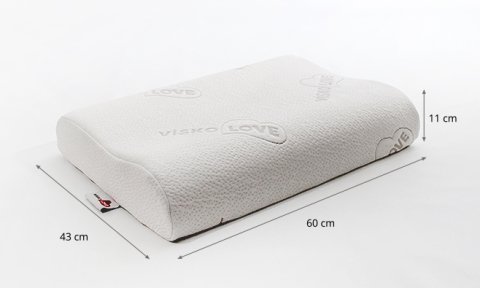 Visko Love Therapy Double V7006 Visco Yastık 60x43x11/10 cm