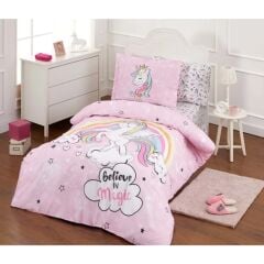 Özdilek Rnf Tek Kişilik Nevresim Takımı Pembe Unicorn