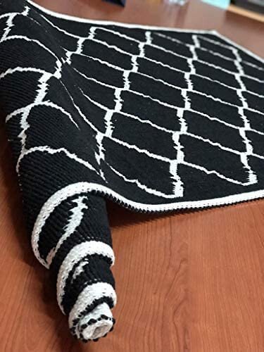 Alize Bukle Serisi Pamuklu Kilim Pera Siyah