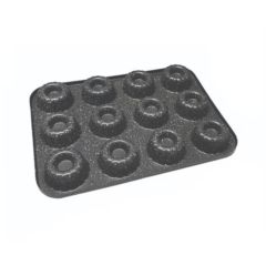 ThermoAd Granit Döküm 12 li Muffin Kek Kalıbı İçi Dolgulu