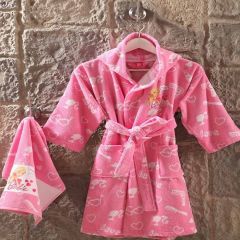 Özdilek Barbie Love Lisanslı Çocuk Bornoz Set 11-12 Yaş