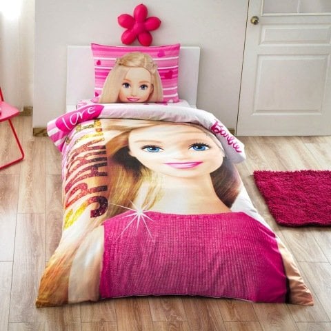 Taç Barbie Sparkle Lisanslı Nevresim Takımı