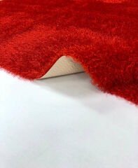 Romanzo - Kırmızı Yıkanabilir Kaymaz Tabanlı Leke Tutmayan Yolluk Halı Eni 75 cm
