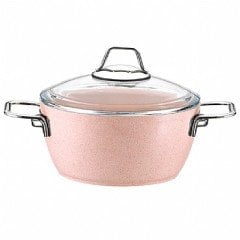 Kütahya Porselen Silvia 7 Parça Granit Pembe Tencere Seti