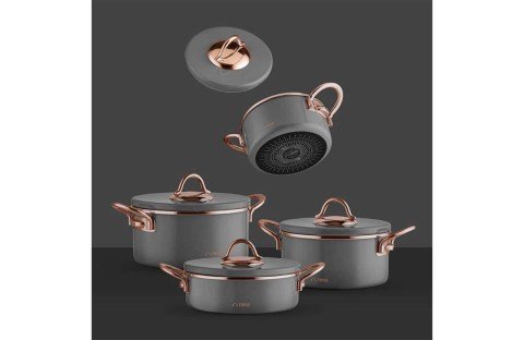 Neva N2980 Sweet Premium Grizay Graye Tencere Seti
