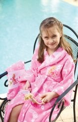 Özdilek Barbie Love Lisanslı Çocuk Bornoz Set 9-10 Yaş