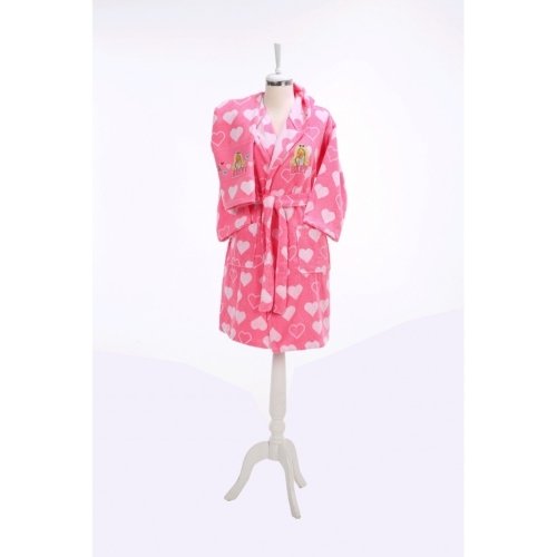 Özdilek Barbie Happy Lisanslı Çocuk Bornoz Set 7-8 Yaş