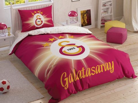 Taç Galatasaray Light Glow Tek Kişilik Nevresim Takımı