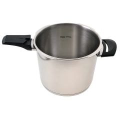 Jumbo Düdüklü Tencere 6+4 Litre Procook Açık Gri Paslanmaz Çelik