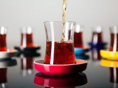 Koleksiyon İstanbul Tiryaki Çay Takımı Kırmızı