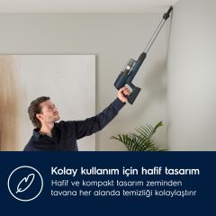 Electrolux EP71UB14DB Ultimate 700 Serisi Hafif ve Güçlü Dikey Şarjlı Süpürge