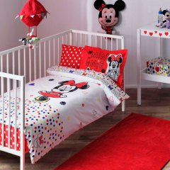 Taç Bebek Nevresim Takımı Disney Minnie Sketch Baby