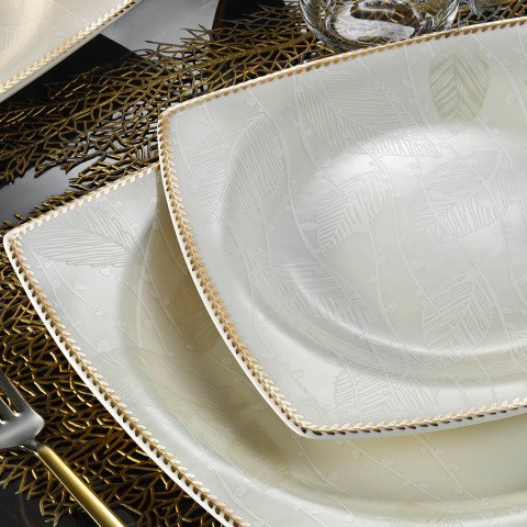 Kütahya Bone Mare 62 Parça  Yemek Takımı 11372