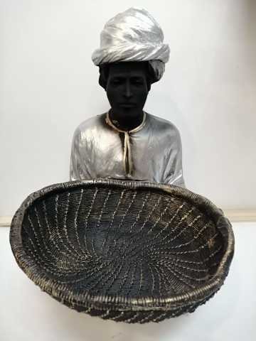 Hintli  Adam Büyük Boy 42 cm Sunumluk GÜMÜŞ
