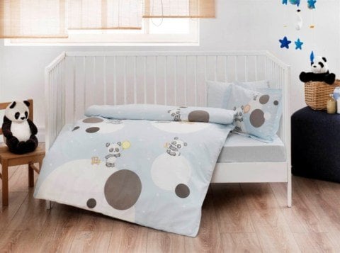 Taç Bebe Nevresim Takımı Happy Moons V1 Mavi