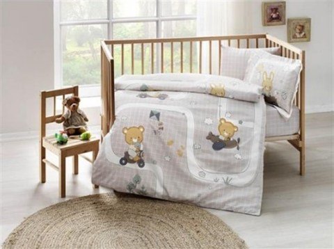 Taç Bebe Nevresim Takımı City Streets V1 Bej