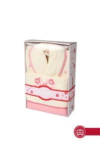 Özdilek 2 Parça Havlu Bornoz Set Spring Pembe