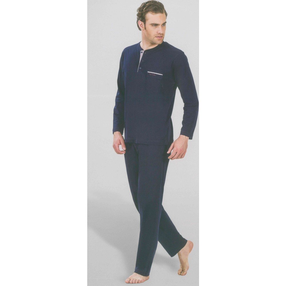 Pierre Cardin 5085 Uzun Kollu Penye Erkek Pijama Takımı